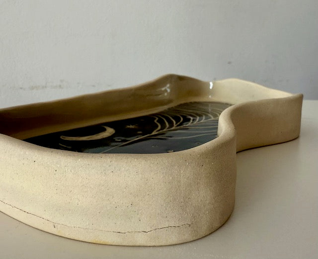 Dancing figures plate