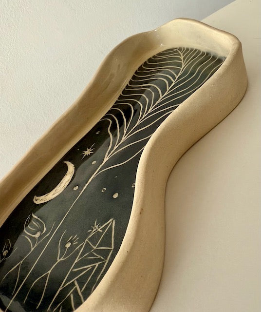 Dancing figures plate