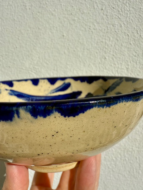 Bowl Blue Strokes