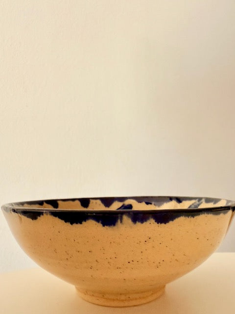 Bowl Blue Strokes