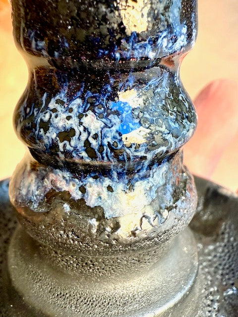 Blue Lava Candleholder