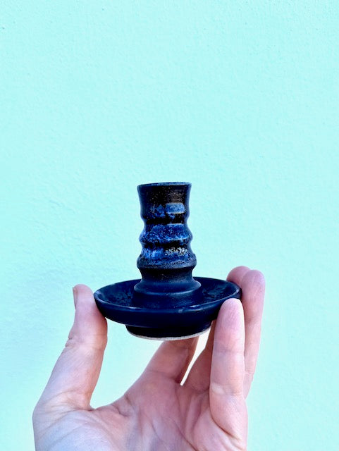 Blue Lava Candleholder